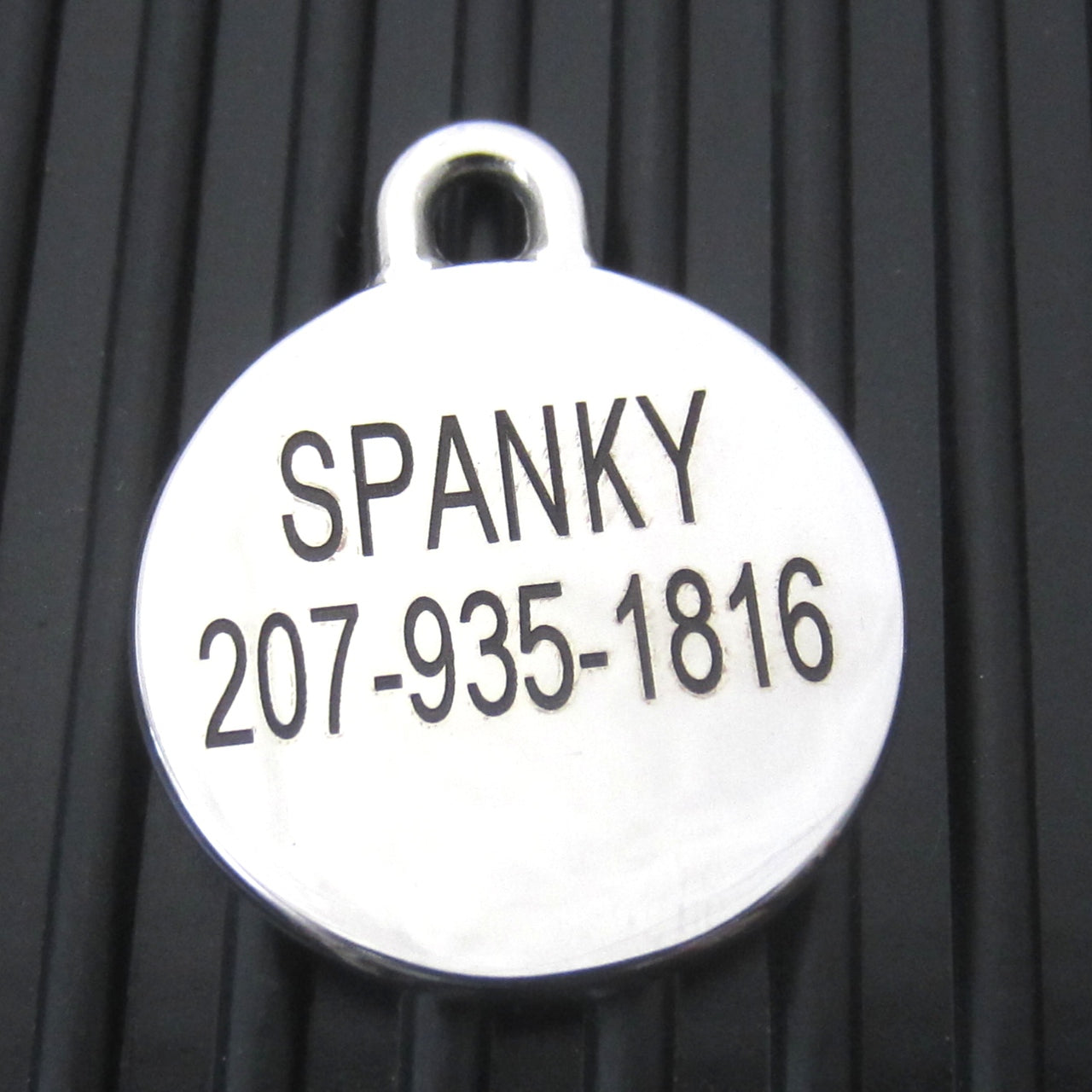 Medium Stainless Steel Snowflake Dog ID Tag