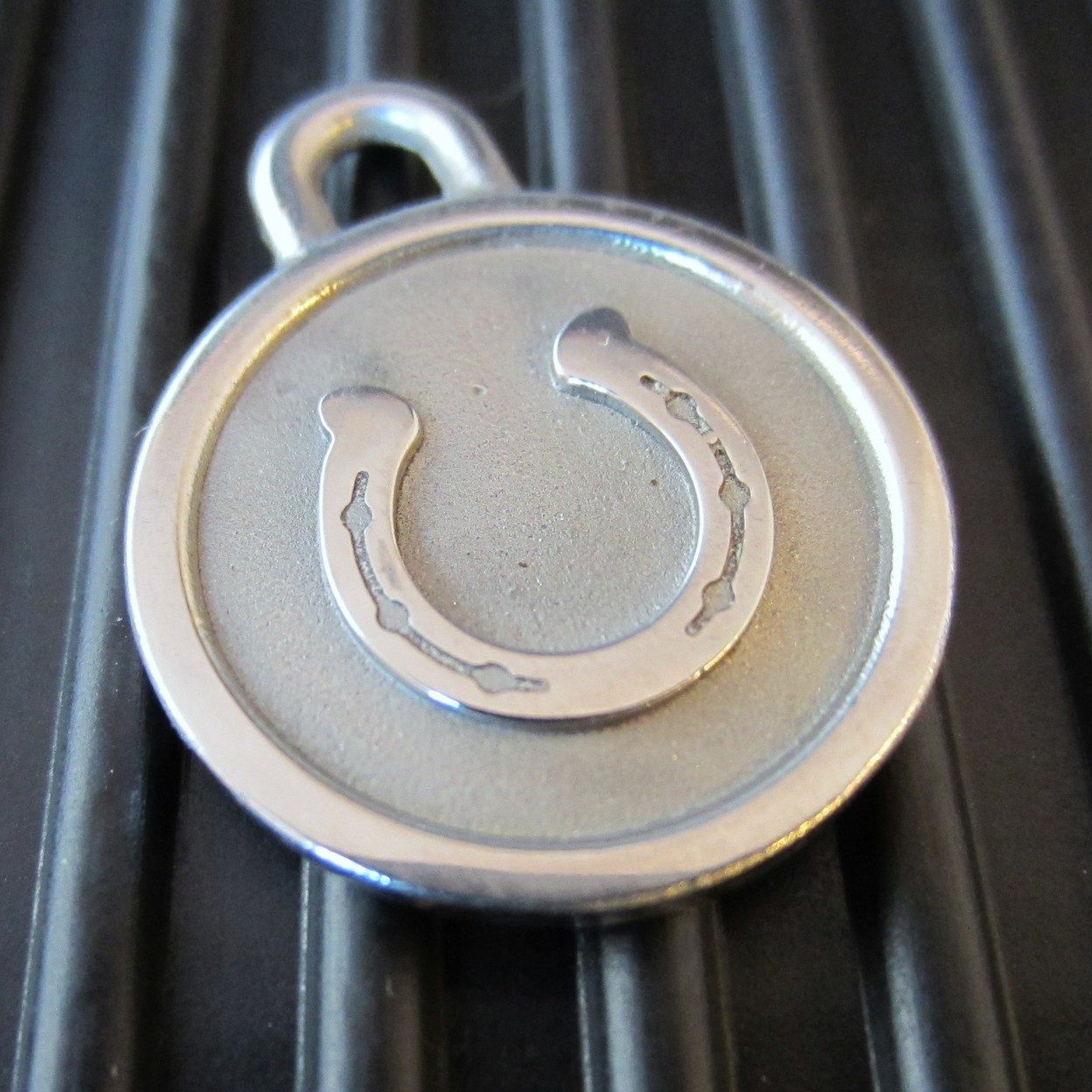 Small Stainless Steel Horseshoe Pet ID Tag