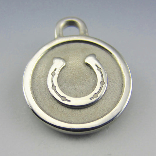 Small Stainless Steel Horseshoe Pet ID Tag