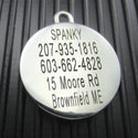 Large Double-Sided Blank Stainless Steel Pet ID Tag