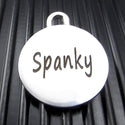 Stainless Steel Engraved Dog Bone Keychain