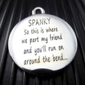 Large Stainless Steel Tennis Ball Pet Keychain