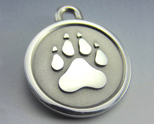 Large Dog ID Tags Stainless Steel
