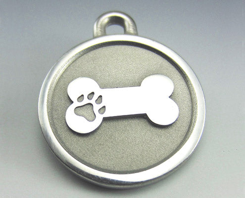 Small Dog Pet Tags : Our small stainless steel ID tags are perfect for dogs weighing under 15 lbs.
