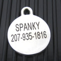 Medium Stainless Steel Snowflake Dog ID Tag