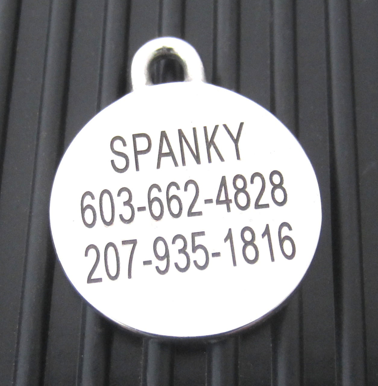Medium Stainless Steel Snowflake Dog ID Tag