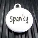 Large Stainless Steel Tennis Ball Pet Keychain