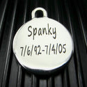 Large Stainless Steel Engraved Snowflake Keychain