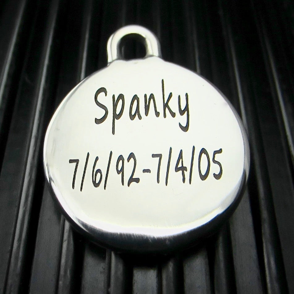 Large Stainless Steel Engraved Snowflake Keychain