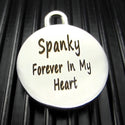 Large Stainless Steel Engraved Dog Bone Keychain