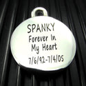 Large Stainless Steel Engraved Dog Bone Keychain