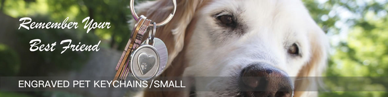 Small Engraved Pet Keychains