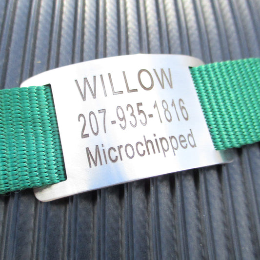 Stainless Steel Slide-On Dog Collar Tags