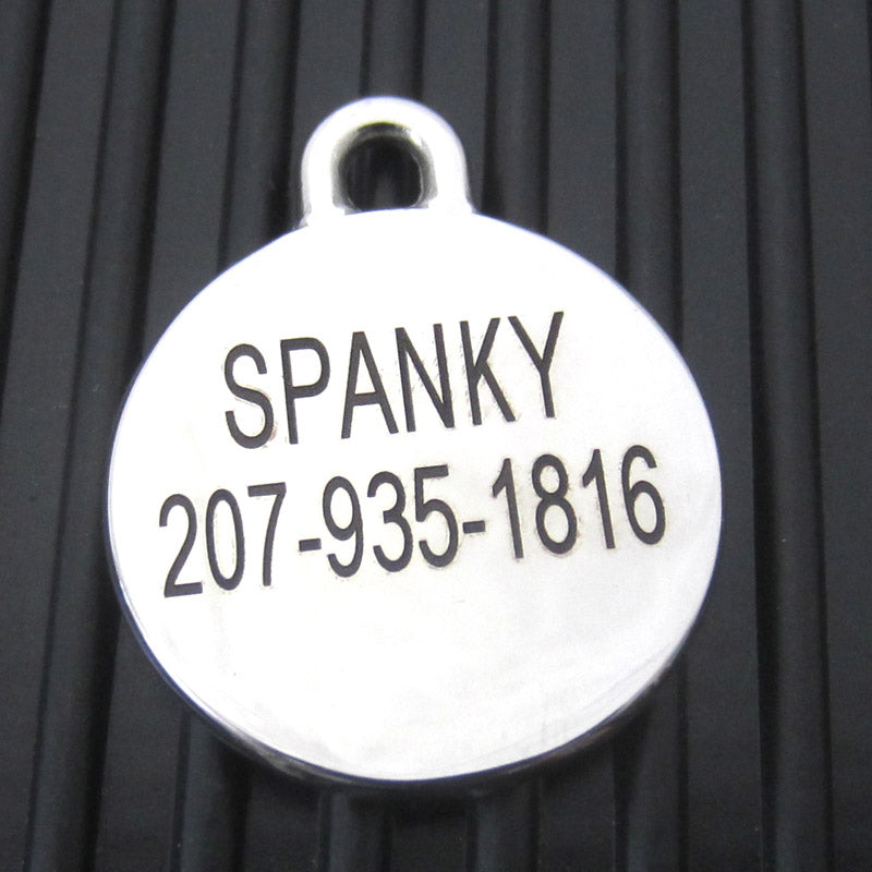 Stainless Steel Double Sided Cat ID Tag