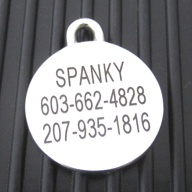 Stainless Steel Double Sided Cat ID Tag
