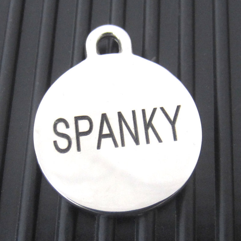 Medium Stainless Steel Snowflake Dog ID Tag
