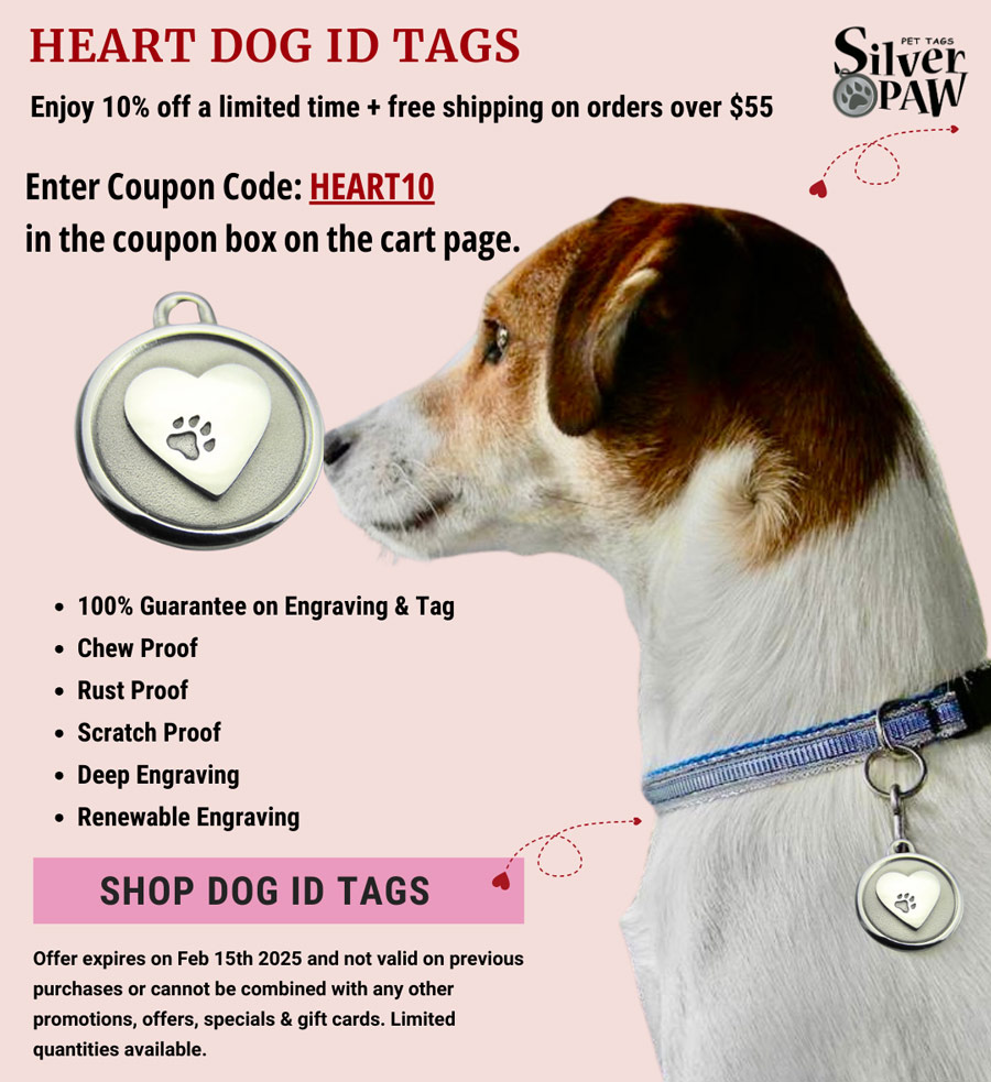 Heart Dog ID Tags